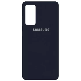 Чехол Silicone Case Logo для Samsung Galaxy S20 FE, Тёмно-синий