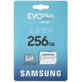 Карта памяти Samsung 256GB microSDXC EVO Plus Class10 UHS-I U3+ + SD Adapter