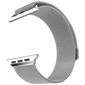 Ремешок для Apple Watch 42/44/45 мм миланский сетчатый браслет, Silver