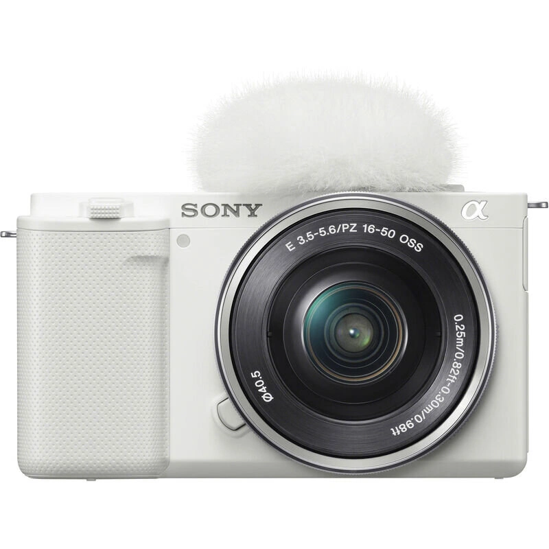 Фотоаппарат беззеркальный Sony ZV-E10L 16-50mm kit, Белый. Фото 2