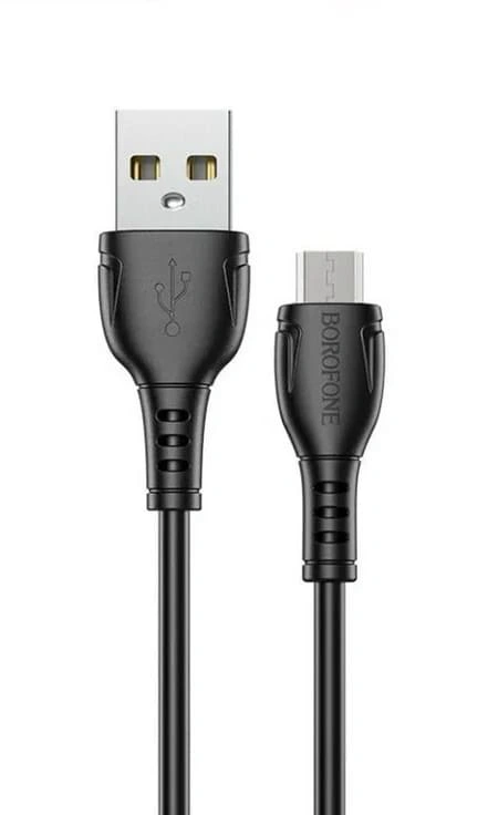 Кабель Borofone BX51 Triumph USB For Micro 1м, Чёрный. Фото 1