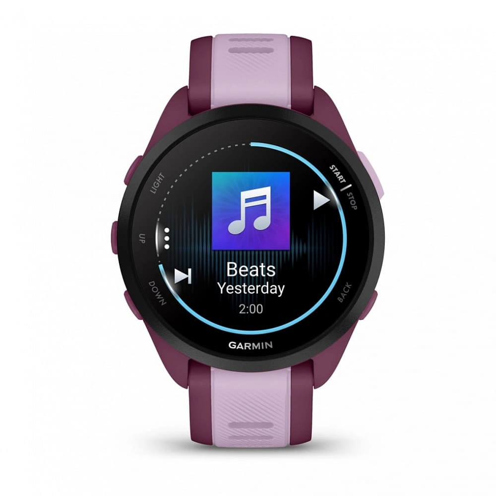 Умные часы Garmin Forerunner 165 Music Amoled, Berryl/Lilac. Фото 2
