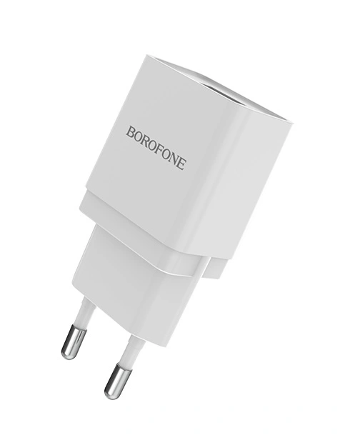 Сетевое зарядное устройство Borofone BA19A 5V/1A 1USB Nimble single port, Белое. Фото 1
