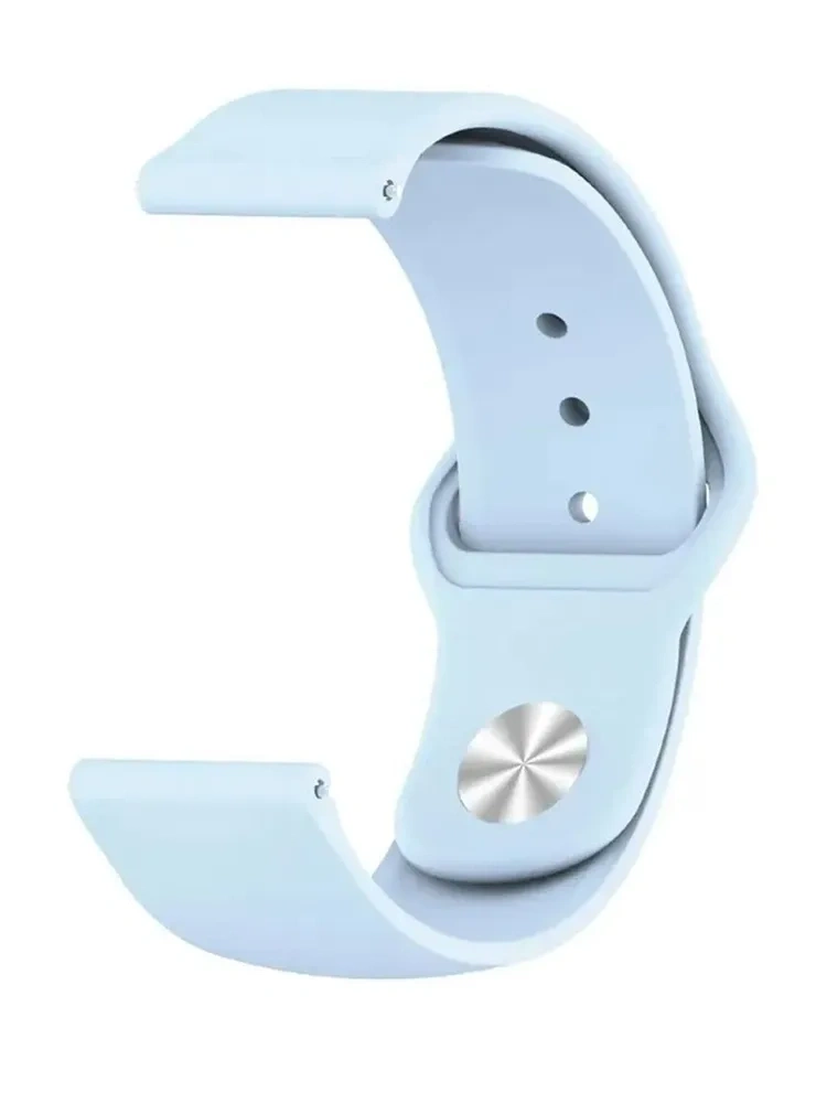 Ремешок силиконовый для часов 20мм, Лиловый. Фото 1