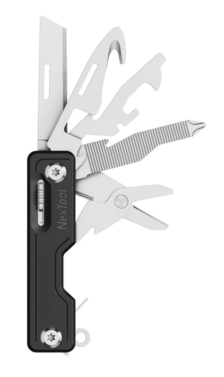 Нож складной многофункциональный XiaoMi NexTool Multifunction Knife NE20096, Чёрный. Фото 1