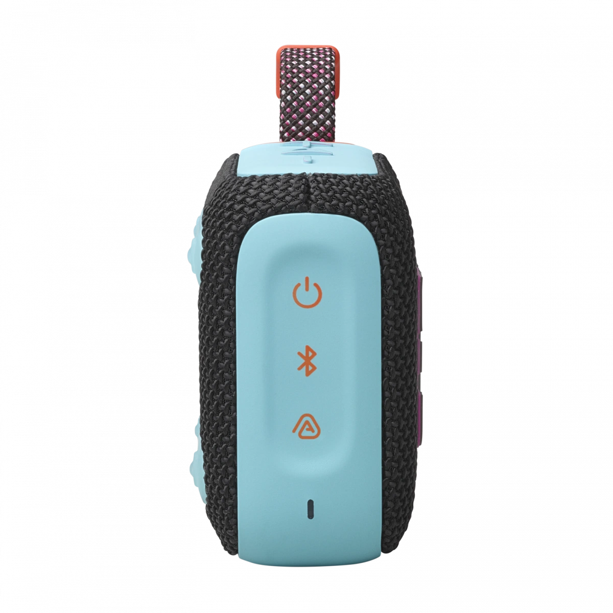 Беспроводная акустика JBL Go 4 Чёрно-оранжевая. Фото 5