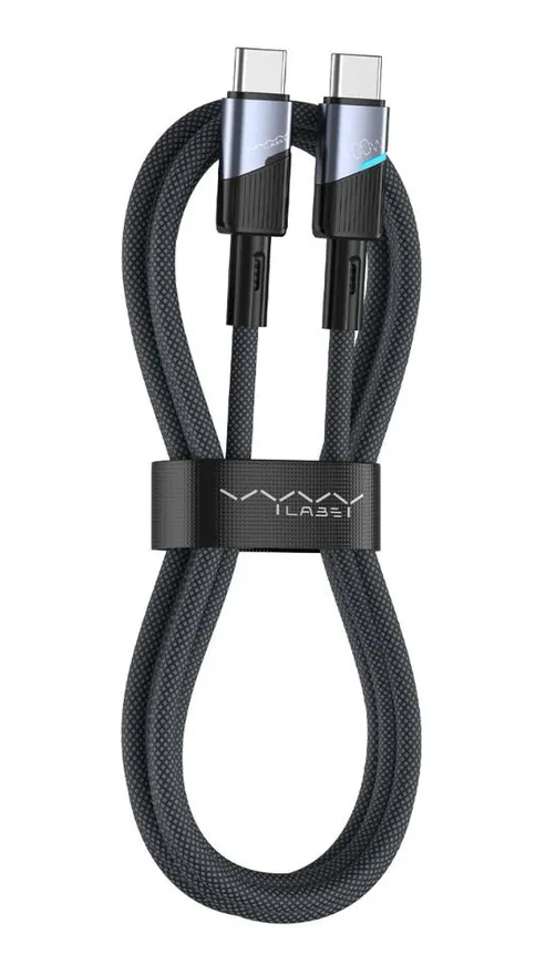 Кабель Vyvylabs Superb Series Fast Charging Cable Type-C to Type-C 100W, 1м, Серый (VCJLCC100-GY). Фото 1