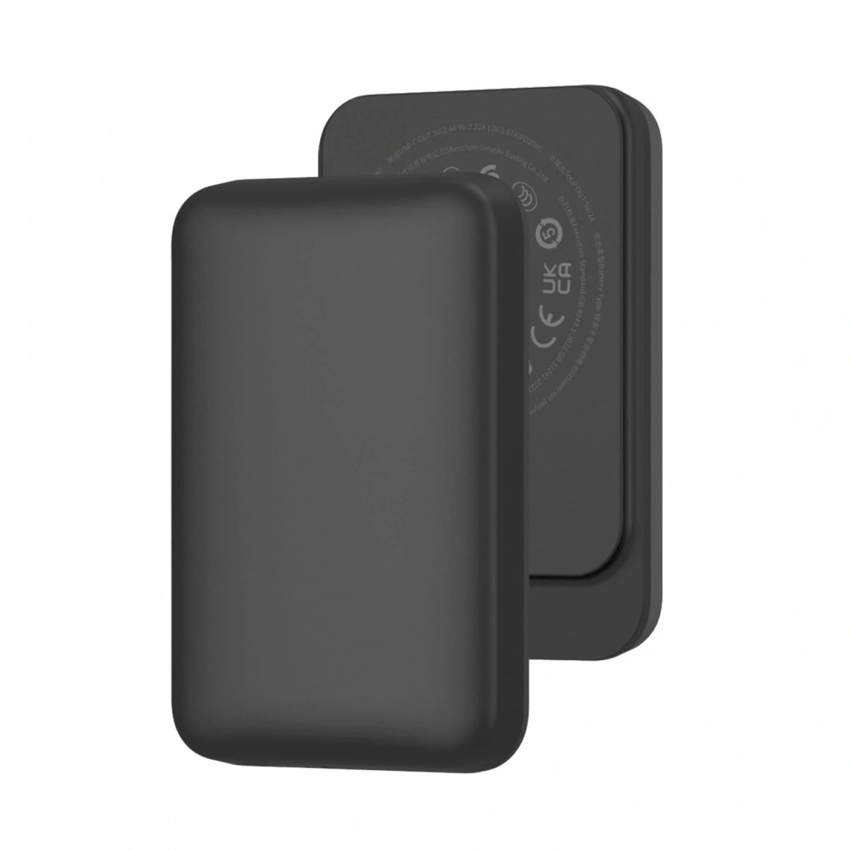 Внешний аккумулятор Wiwu Magnetic Wi-P037 5000mAh, Чёрный. Фото 1