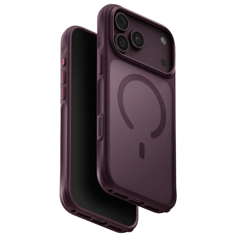 Накладка Uniq для iPhone 18 Pro / iPhone 17 Pro Veren Frosted Shield Case (MagSafe), Burgundy Frost (IP6.3P(2026)-VERNAFMBFST). Фото 1