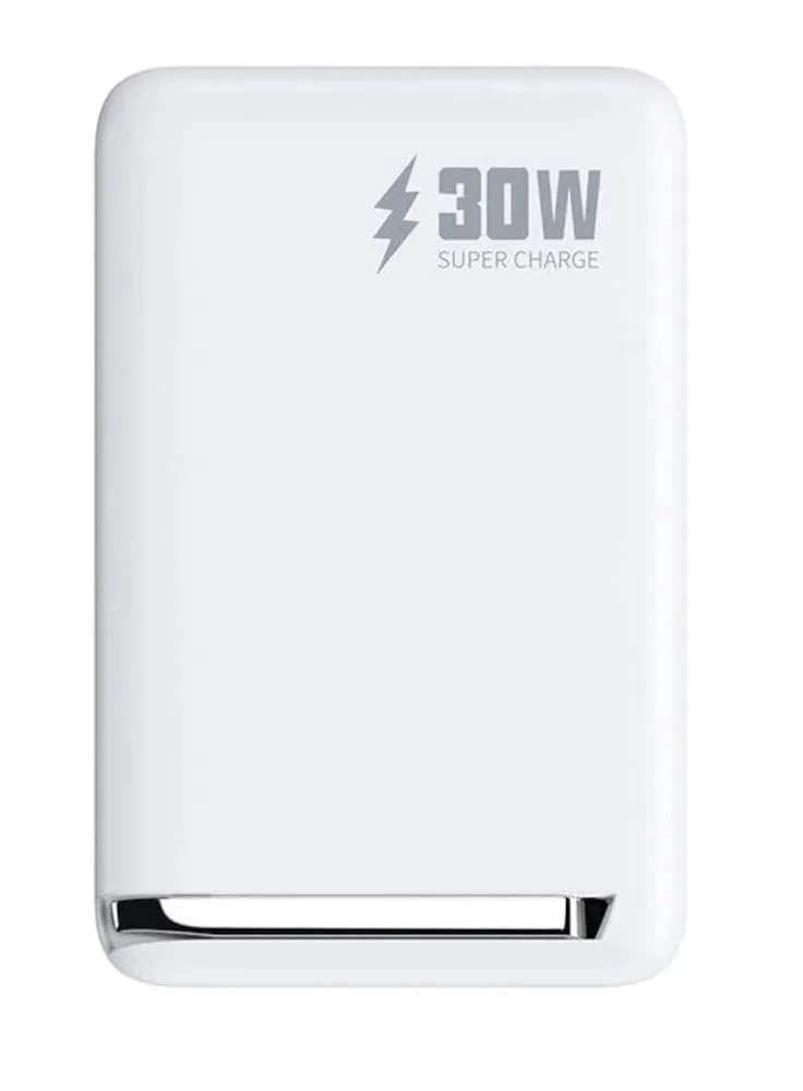 Внешний аккумулятор Wiwu Wi-P031 Power Bank MagSafe 10000 mAh 30W, Белый. Фото 3