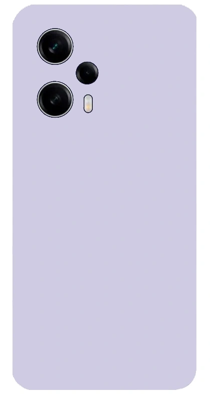 Накладка Silicone Case Logo для Poco F5, Лиловая. Фото 1