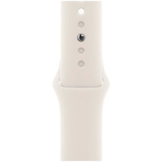 Apple Watch SE 2024, 44 мм, алюминий цвета "сияющая звезда", Starlight Sport Band, M/L (MXEV3). Фото 3