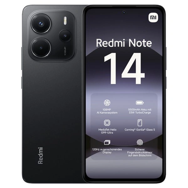 Смартфон Redmi Note 14 6/128Гб Чёрный (Без NFC). Фото 7