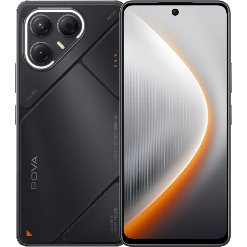 Смартфон Tecno Pova 7 8/256Гб Трёхмерный чёрный. Фото 1