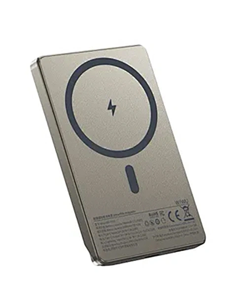 Внешний аккумулятор Wiwu Magnetic Wi-P019 5000mAh, Titanium Alloy. Фото 3