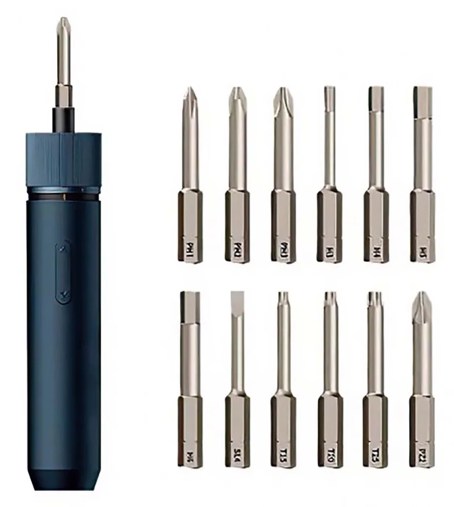 Отвертка электрическая XiaoMi HOTO Straight Handle Electric Screwdriver QWLSD001, Синяя (HTE0001GL/HTE0001CN). Фото 1