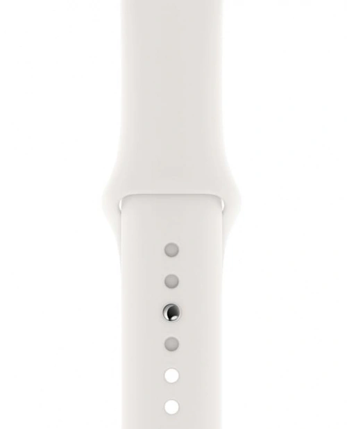 Ремешок силиконовый для Apple Watch 44/45/46/49мм, Белый. Фото 2