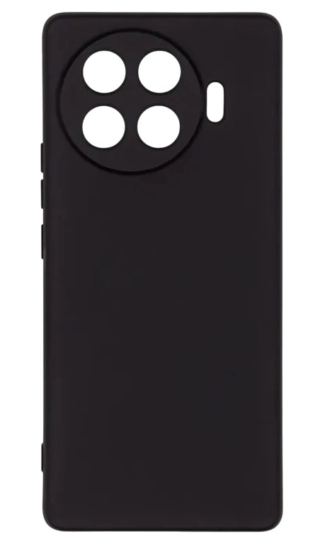 Накладка Zibelino Soft Matte Microfiber Case для Tecno Spark 20 Pro Plus, Чёрная. Фото 1