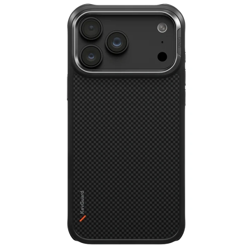 Накладка Uniq для iPhone 18 Pro Max / iPhone 17 Pro Max Keva Tough Aramid Case (MagSafe), Carbon Black (IP6.9P(2026)-KEVAMCBLK). Фото 2