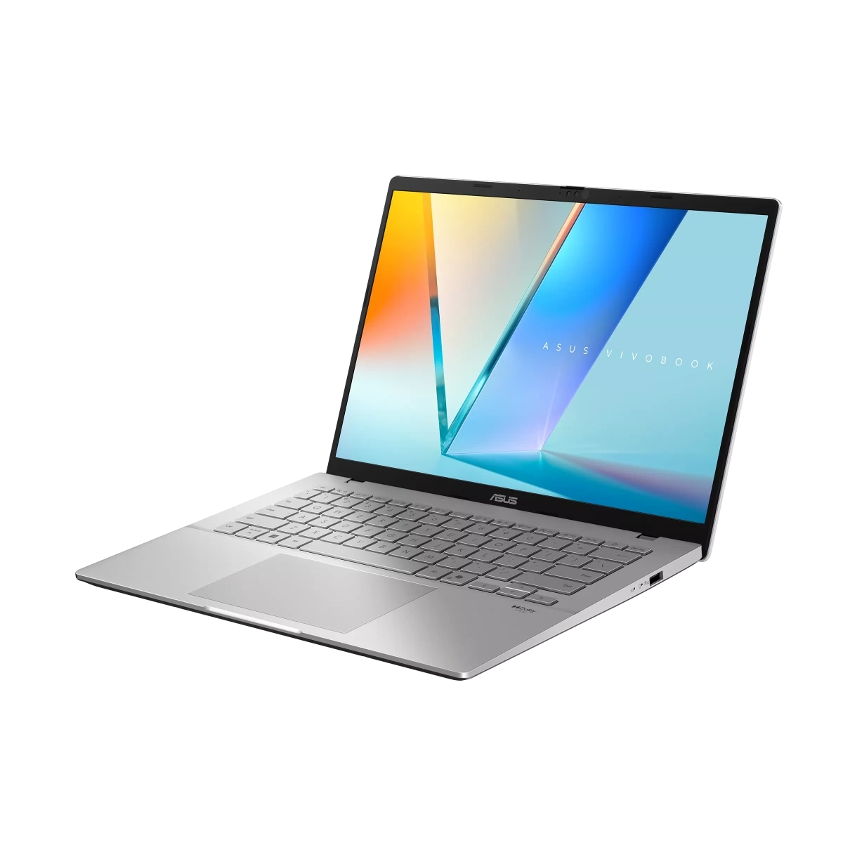 ASUS VivoBook S14 OLED, M3407HA-SF087, Серебристый (14" OLED, AMD Ryzen 5 220, 16 Гб, 512 Гб SSD, AMD Radeon, noOS) 90NB16E2-M005K0. Фото 6