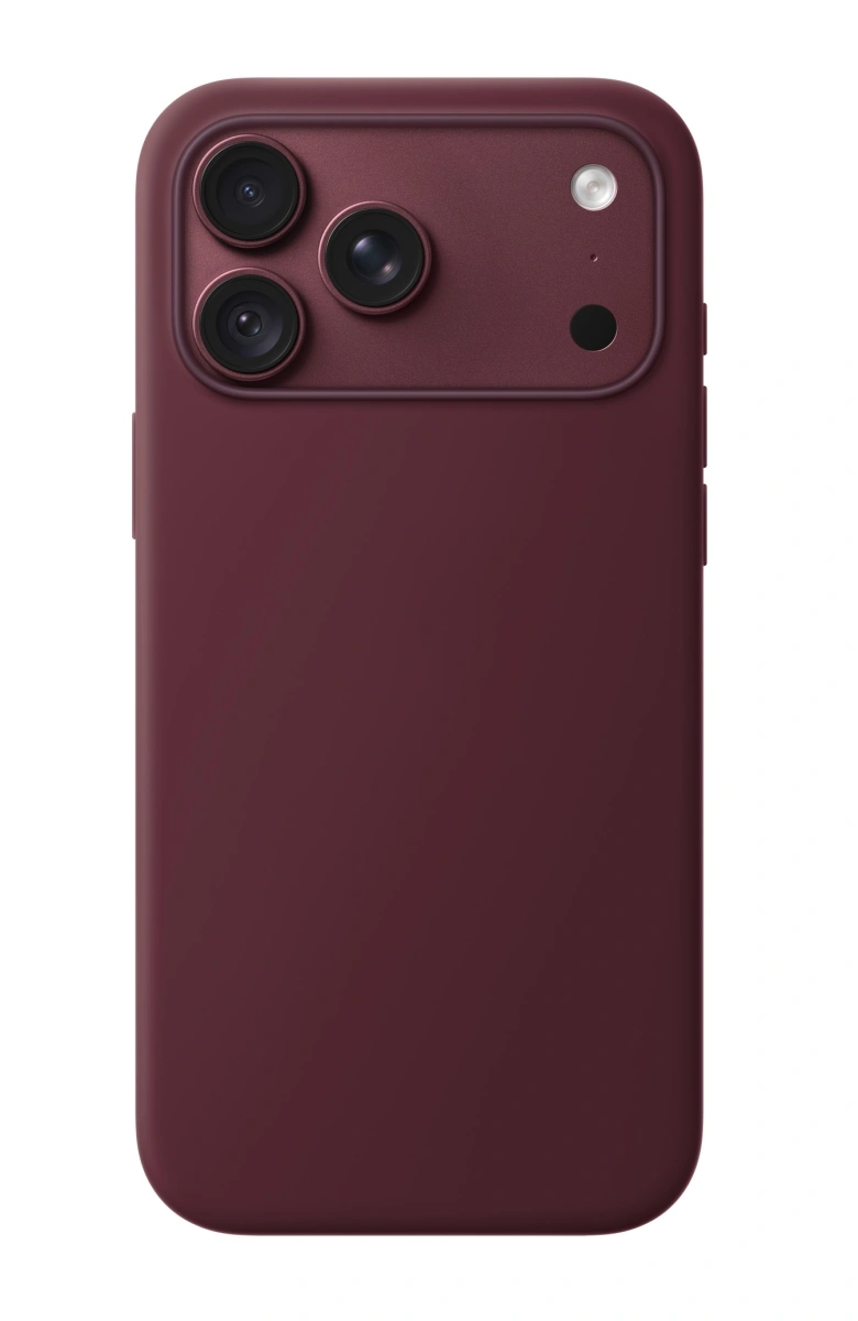 Накладка Silicone Case With MagSafe для iPhone 18 Pro, Бургунди (Burgundy). Фото 1