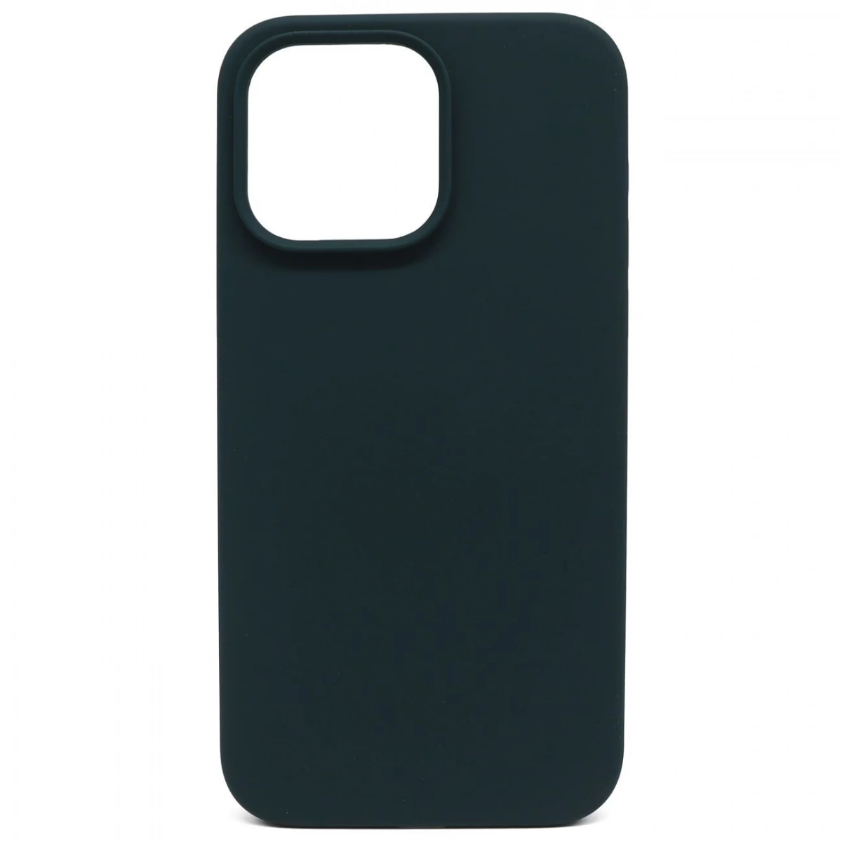 Накладка Silicone Case для iPhone 14 Pro Max, Тёмно-зелёная. Фото 1