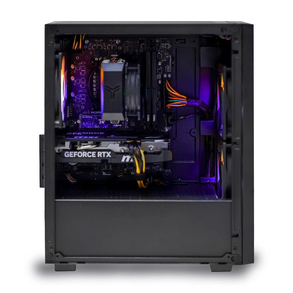 Системный блок CORE S (A307 Intel Core i3-12100, 16Гб DDR4, RTX5060, SSD 512Гб M.2, MSI H610M-E, 550Вт). Фото 2