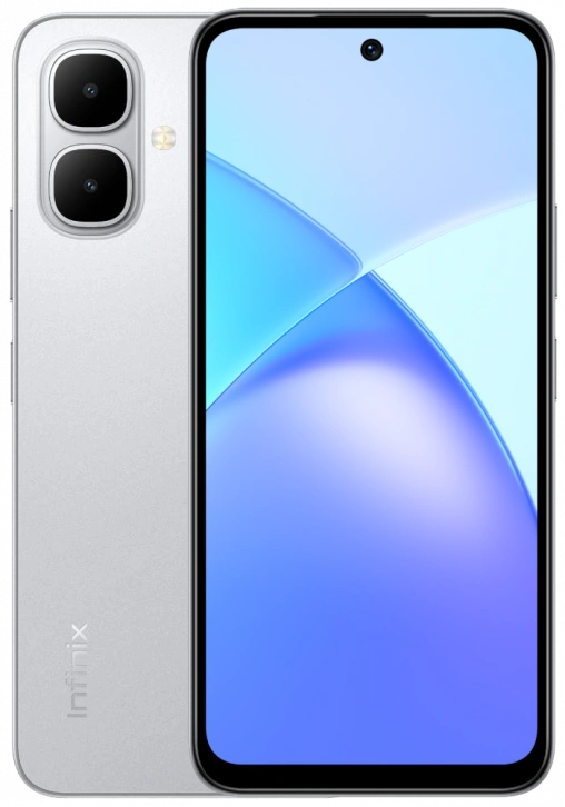 Смартфон Infinix Smart 10 4/128Гб серебристый титан. Фото 1