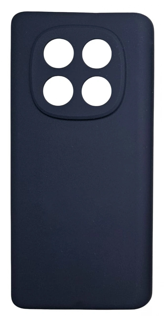 Накладка Silicone Case для Redmi Note 14 Pro 5G / Poco X7, Тёмно-синяя. Фото 1