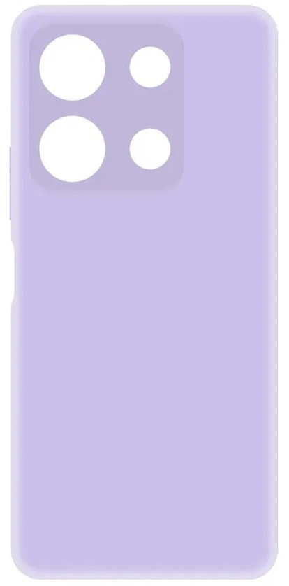 Накладка Silicone Case Logo для Infinix Note 30 Pro, Лавандовая. Фото 1