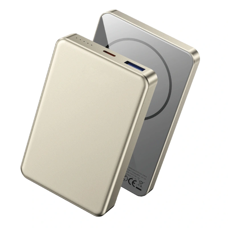 Внешний аккумулятор Wiwu Ultra Thin Magnetic 10000mAh, Gold (Wi-P15-1). Фото 3