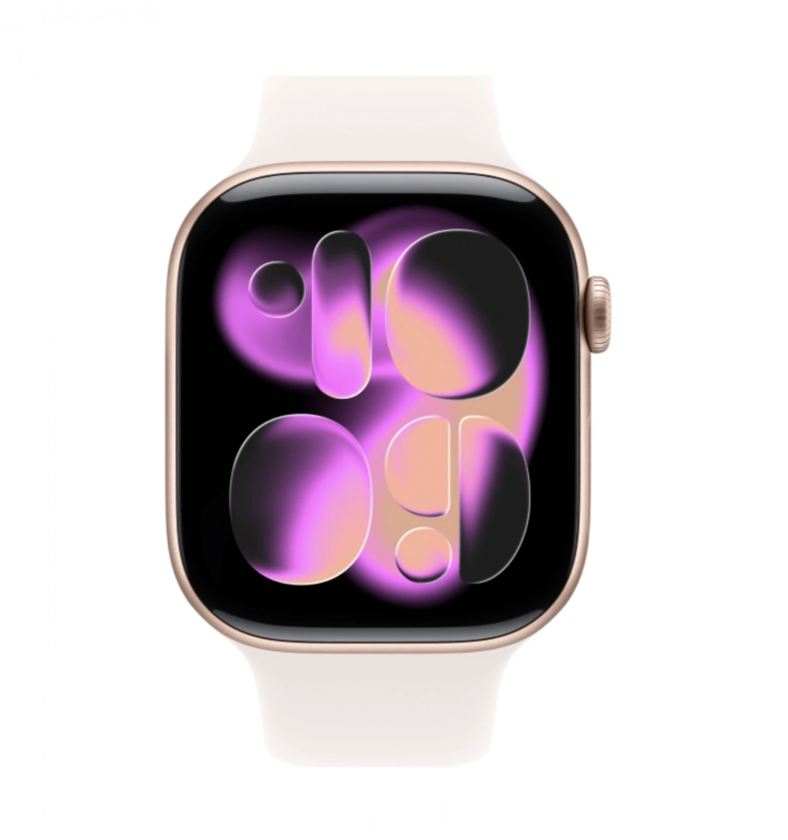 Apple Watch Series 11, 46 мм, алюминий цвета «Rose Gold», спортивный ремешок "Light Blush", M/L (MEV74). Фото 2