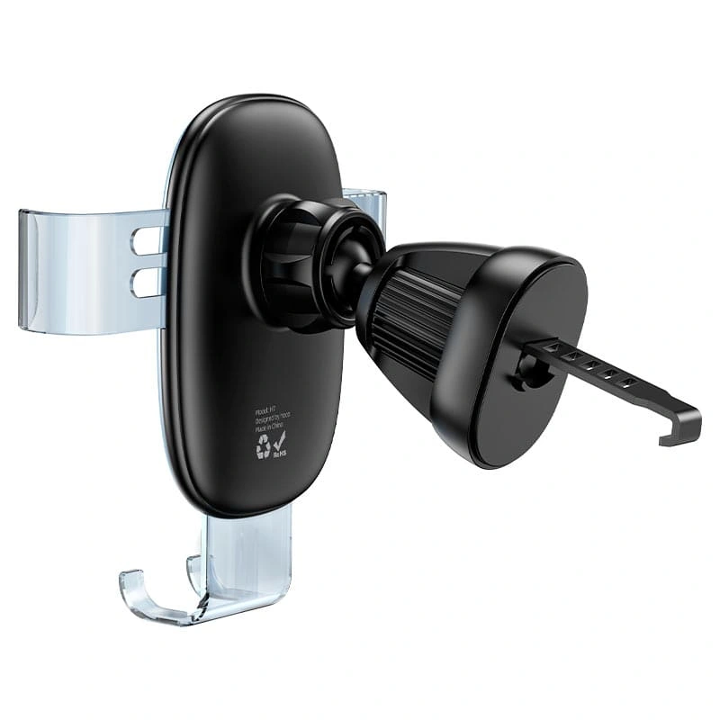 Держатель Hoco H7 Small Gravity Car Holder (Air Outlet), Тёмно-серый. Фото 3