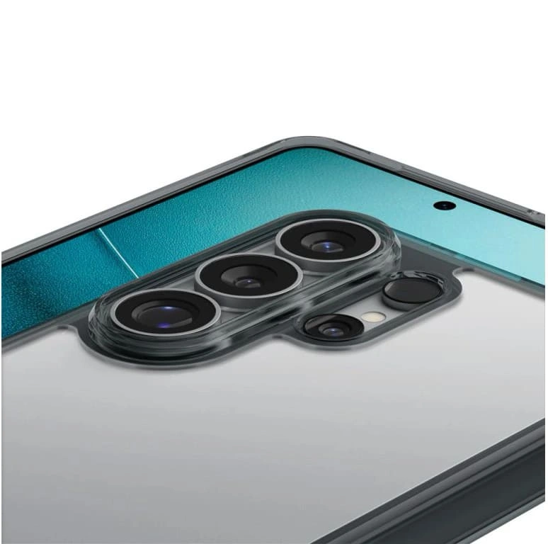 Накладка Spigen Ultra Hybrid для Samsung Galaxy S26 Ultra, Прозрачная с чёрным (ACS10678). Фото 4