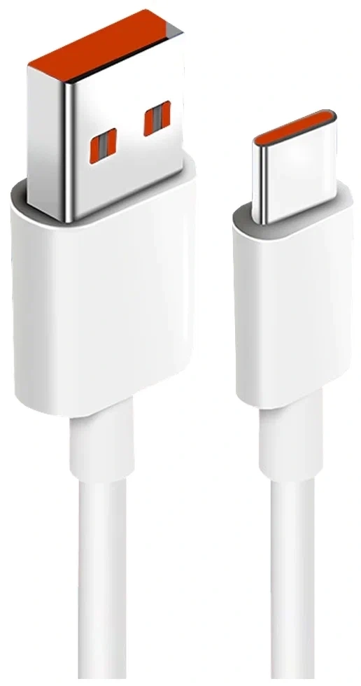 Кабель XiaoMi 6A USB to Type-C Fast Charging 2m, Белый (BHR9161CN). Фото 1