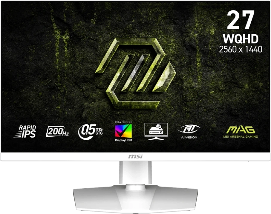 Монитор MSI 27" MAG 274QRFW E20, Белый (9S6-3CF99T-011). Фото 1