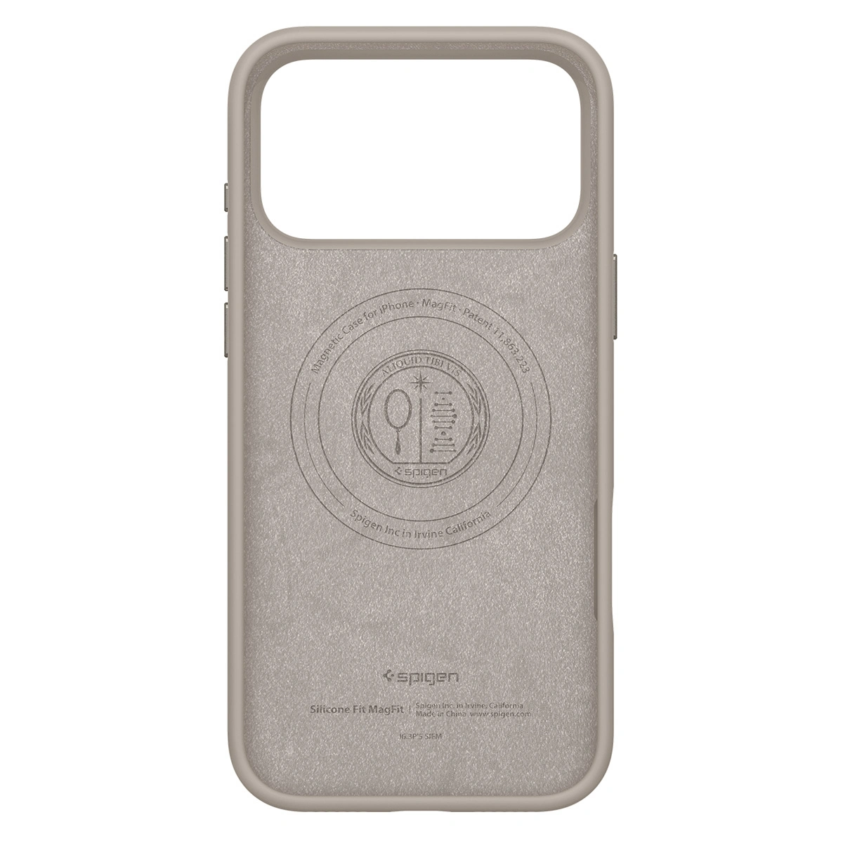 Накладка Spigen Silicone Fit (MagSafe) для iPhone 17 Pro Max, Бежевая (ACS10272). Фото 3