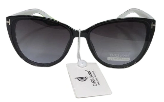 Солнцезащитные очки Chris Jann CJ0855 55 19-143, Чёрный, белый (C6). Фото 1