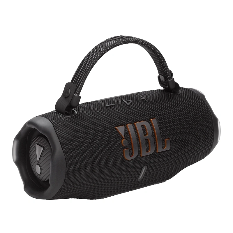 Беспроводная акустика JBL Charge 6, Чёрно-оранжевая. Фото 3