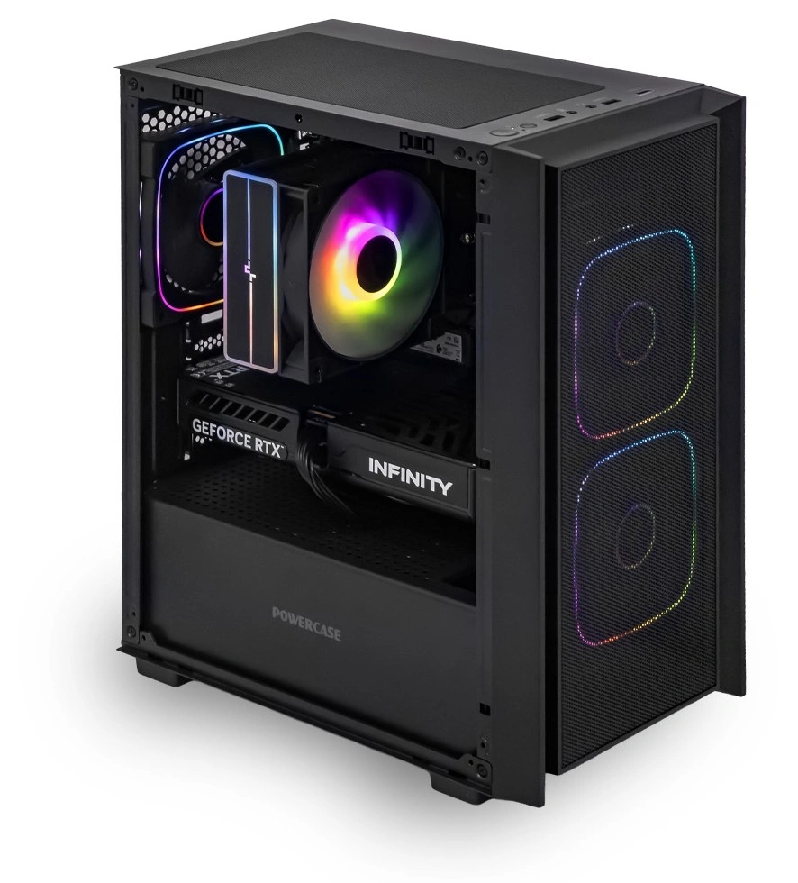 Системный блок CORE M (SM03 Ryzen 5 5600, 32Гб DDR4, RTX5060, SSD 1Тб M.2, Gigabyte B550M DS3H, 550Вт). Фото 2