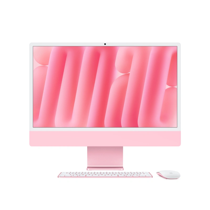 Apple iMac 24" Retina 4,5K, (MWUG3) (M4, 8-ядер CPU, 8-ядер GPU, 16 ГБ, 256 ГБ SSD, 2024), Розовый. Фото 2