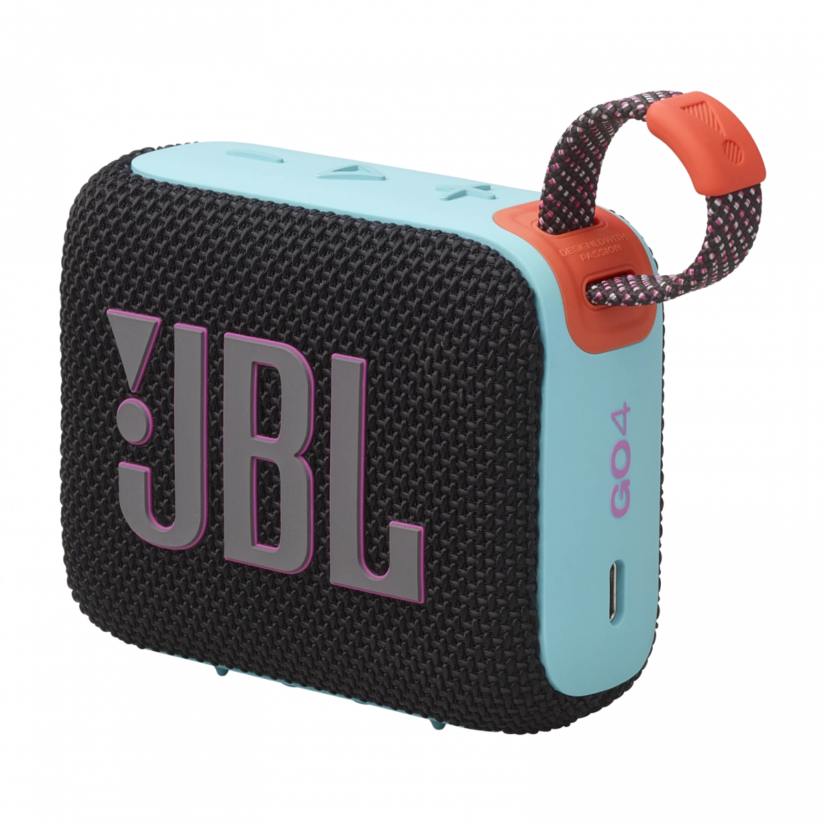 Беспроводная акустика JBL Go 4 Чёрно-оранжевая. Фото 8