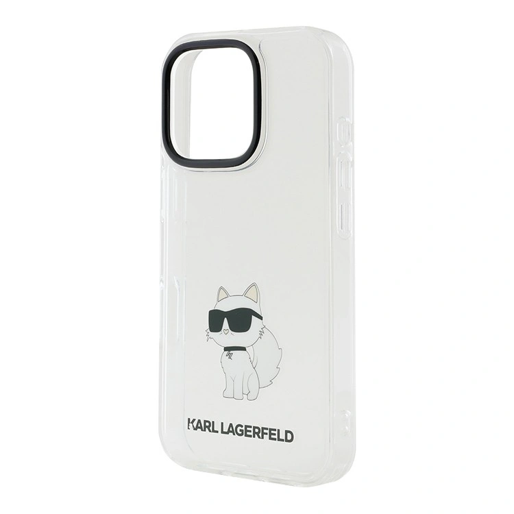 Накладка Lagerfeld для iPhone 16 Pro Max PC/TPU NFT Choupette body, Transparent (KLHCP16XHNCHTCT). Фото 3