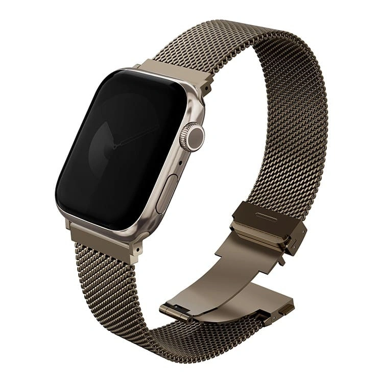 Ремешок Uniq для Apple Watch 44/45/46/49мм Dante PRO Strap Mesh Steel , Ember Gold (49MM-DANPEGLD). Фото 1