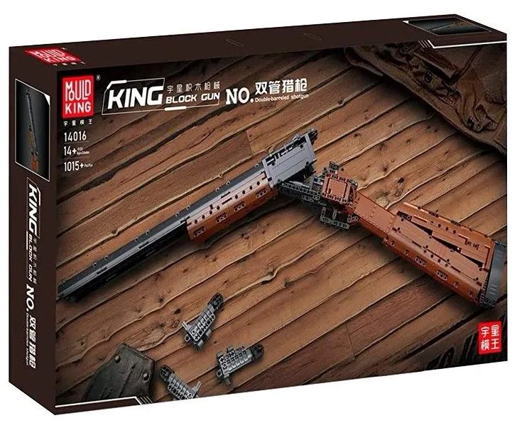 Конструктор Mould King Block Gun 14016. Двуствольный дробовик, 1015 детали. Фото 5
