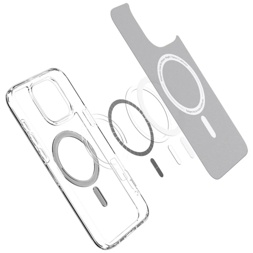 Накладка Spigen Ultra Hybrid MagSafe для iPhone 16 Pro, Graphite (ACS08130). Фото 6