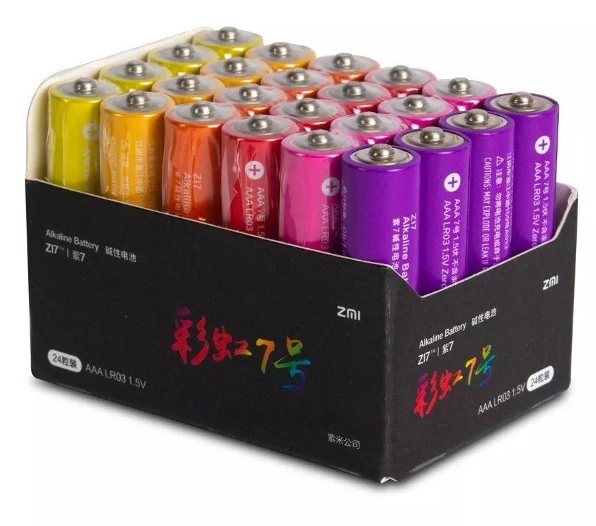 Батарейки ZMi Rainbow ZI7 типа AAA 24шт. 1.5V. Фото 1