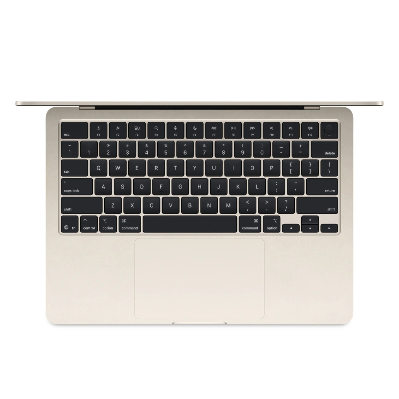 Apple MacBook Air 13" 2025 256Гб Сияющая звезда (MW0Y3RU/A) (M4, 10C CPU/8C GPU, 16 ГБ, 256 ГБ SSD). Фото 2