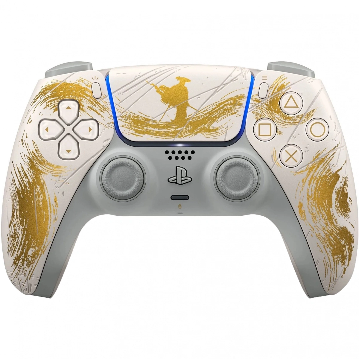 Беспроводной контроллер Sony DualSense (PS5), Ghost of Yotei Gold Limited Edition (CFI-ZCT1). Фото 1