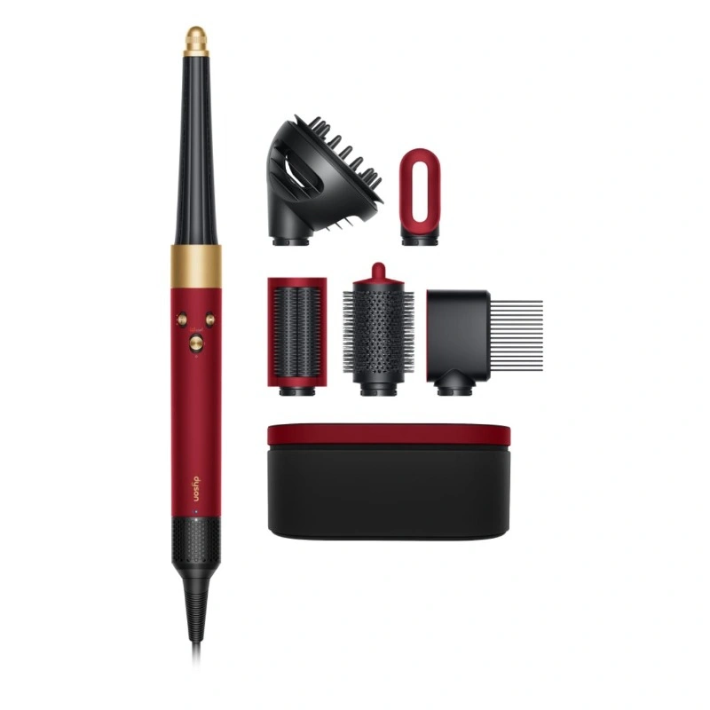 Стайлер для волос Dyson AirWrap ID Complete Long Diffuse HS08, Red Velvet/Gold, подарочный кейс для хранения. Фото 1